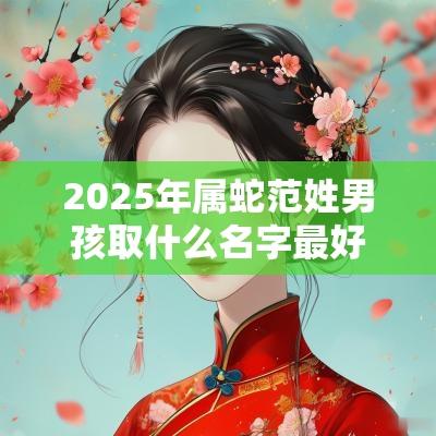 2025年属蛇范姓男孩取什么名字最好强壮的男宝宝起名