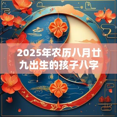 2025年农历八月廿九出生的孩子八字命理分析及取名推荐