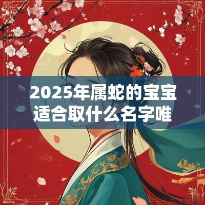 2025年属蛇的宝宝适合取什么名字唯美动听的女孩起名