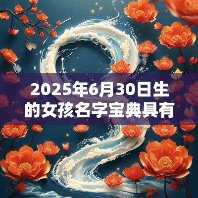 2025年6月30日生的女孩名字宝典具有诗意的名字