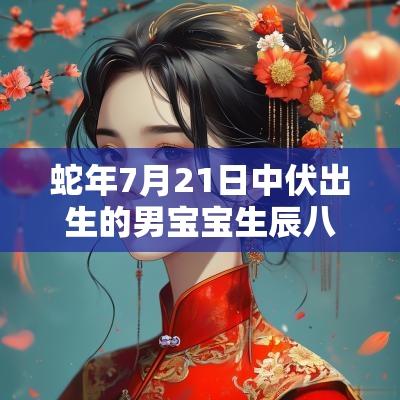 蛇年7月21日中伏出生的男宝宝生辰八字缺火的宝宝名字