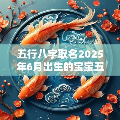 五行八字取名2025年6月出生的宝宝五行缺金名字精选