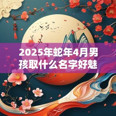 2025年蛇年4月男孩取什么名字好魅力十足男宝宝起名