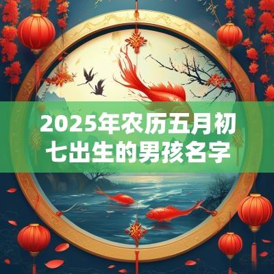 2025年农历五月初七出生的男孩名字五行缺水免费取名