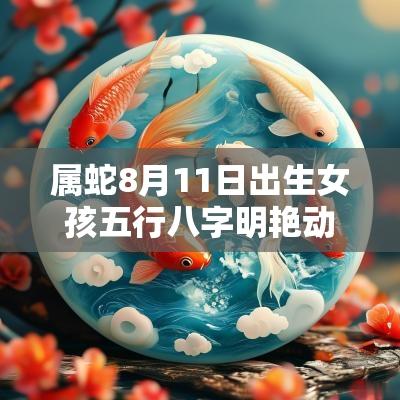 属蛇8月11日出生女孩五行八字明艳动人的女宝宝名字