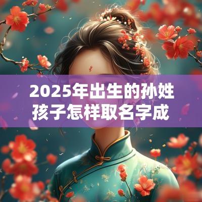 2025年出生的孙姓孩子怎样取名字成功取名的方法示例