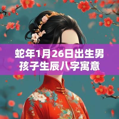 蛇年1月26日出生男孩子生辰八字寓意着一帆风顺的名字