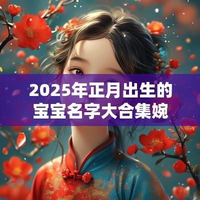 2025年正月出生的宝宝名字大合集婉转动听的好名推荐