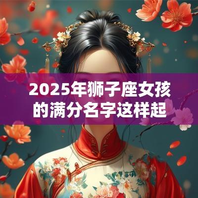 2025年狮子座女孩的满分名字这样起名天生的公主范