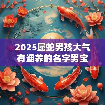 2025属蛇男孩大气有涵养的名字男宝宝取一鸣惊人的名