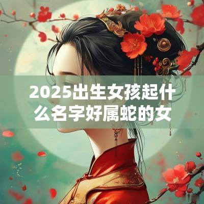 2025出生女孩起什么名字好属蛇的女孩子取什么名字好
