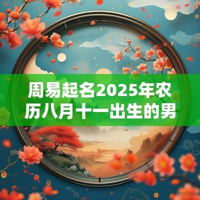 周易起名2025年农历八月十一出生的男孩缺火取名推荐
