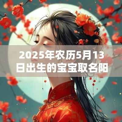 2025年农历5月13日出生的宝宝取名阳光向上的名字