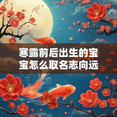 寒露前后出生的宝宝怎么取名志向远大寓意吉祥的男孩名字