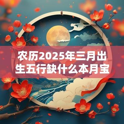 农历2025年三月出生五行缺什么本月宝宝结合五行取名