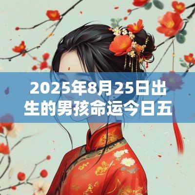 2025年8月25日出生的男孩命运今日五行缺水取名字