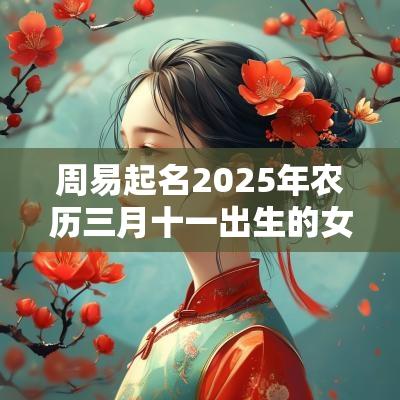 周易起名2025年农历三月十一出生的女孩缺金取名推荐