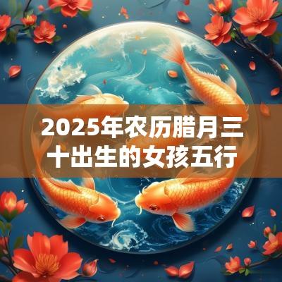 2025年农历腊月三十出生的女孩五行缺吗取名幸福吉祥