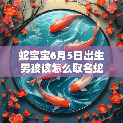 蛇宝宝6月5日出生男孩该怎么取名蛇年男宝宝高分名字合集