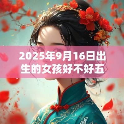 2025年9月16日出生的女孩好不好五行缺水诗意取名