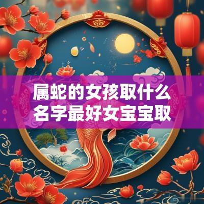 属蛇的女孩取什么名字最好女宝宝取名诗经中的好名字大全