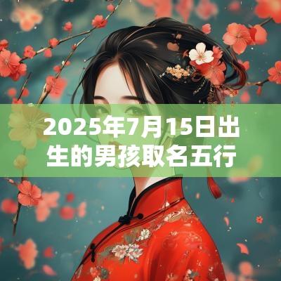 2025年7月15日出生的男孩取名五行缺火大气的名字