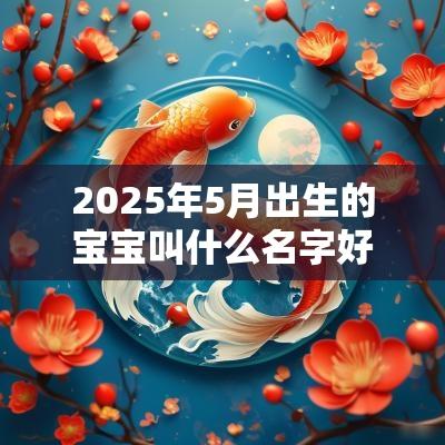 2025年5月出生的宝宝叫什么名字好取提升运势的名字