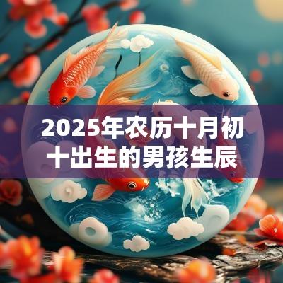 2025年农历十月初十出生的男孩生辰今日周易五行取名