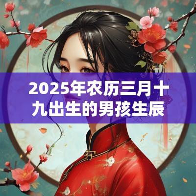 2025年农历三月十九出生的男孩生辰今日周易五行取名