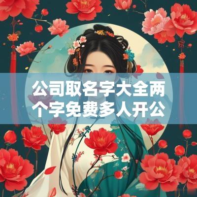 公司取名字大全两个字免费多人开公司起二字公司名称大全