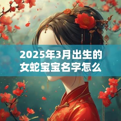 2025年3月出生的女蛇宝宝名字怎么取（精选200个）