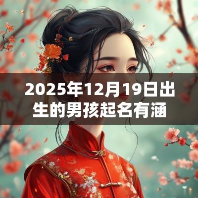 2025年12月19日出生的男孩起名有涵养的名字推荐