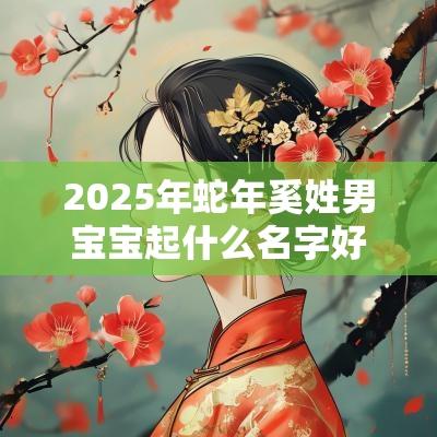 2025年蛇年奚姓男宝宝起什么名字好有内涵的男生起名
