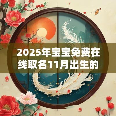 2025年宝宝免费在线取名11月出生的蛇宝宝性格解析
