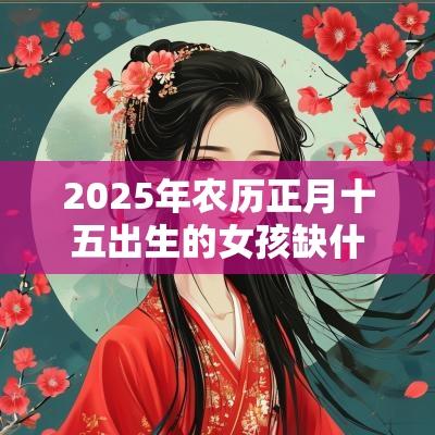 2025年农历正月十五出生的女孩缺什么属土的名字推荐