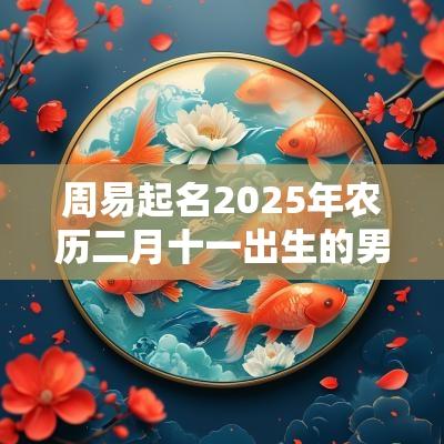 周易起名2025年农历二月十一出生的男孩缺火取名推荐