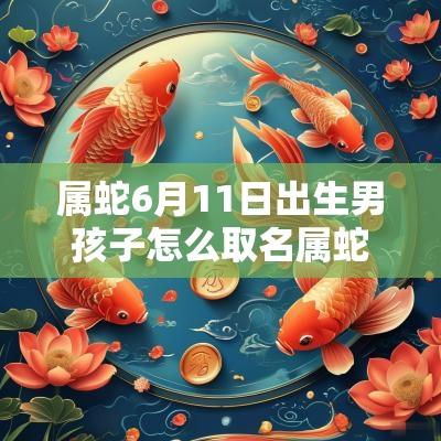 属蛇6月11日出生男孩子怎么取名属蛇男宝宝的满分名字