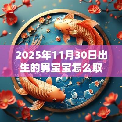 2025年11月30日出生的男宝宝怎么取名新颖的名字