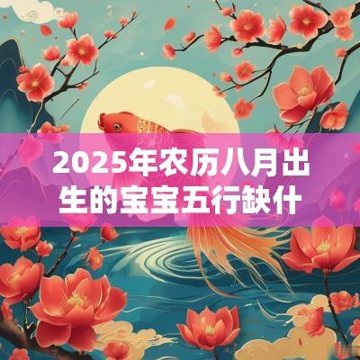 2025年农历八月出生的宝宝五行缺什么新生儿周易取名