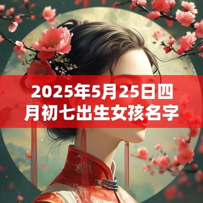 2025年5月25日四月初七出生女孩名字五行生辰八字