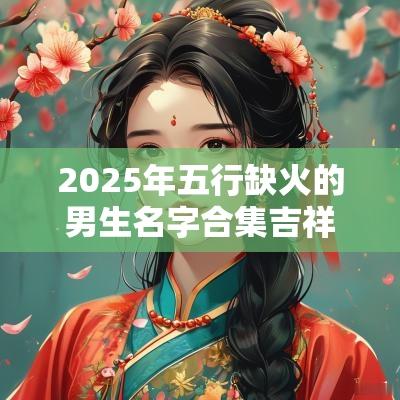 2025年五行缺火的男生名字合集吉祥的男宝宝起名大全
