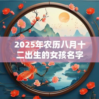2025年农历八月十二出生的女孩名字五行缺火怎么取名