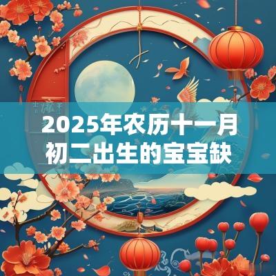 2025年农历十一月初二出生的宝宝缺什么取名如何补土