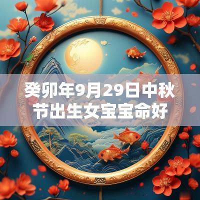 癸卯年9月29日中秋节出生女宝宝命好吗缺火土宝宝名字