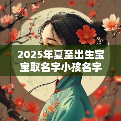 2025年夏至出生宝宝取名字小孩名字2025蛇年大全