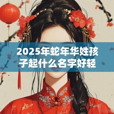 2025年蛇年华姓孩子起什么名字好轻松柔和的宝宝取名