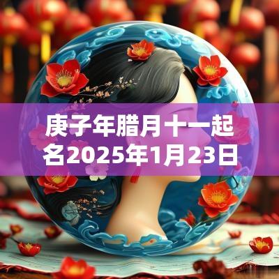 庚子年腊月十一起名2025年1月23日的五行命理分析