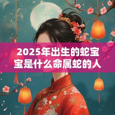 2025年出生的蛇宝宝是什么命属蛇的人起什么名字最好