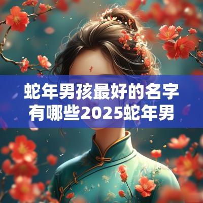蛇年男孩最好的名字有哪些2025蛇年男孩取什么名字好