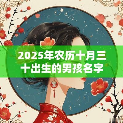 2025年农历十月三十出生的男孩名字五行缺火怎么取名